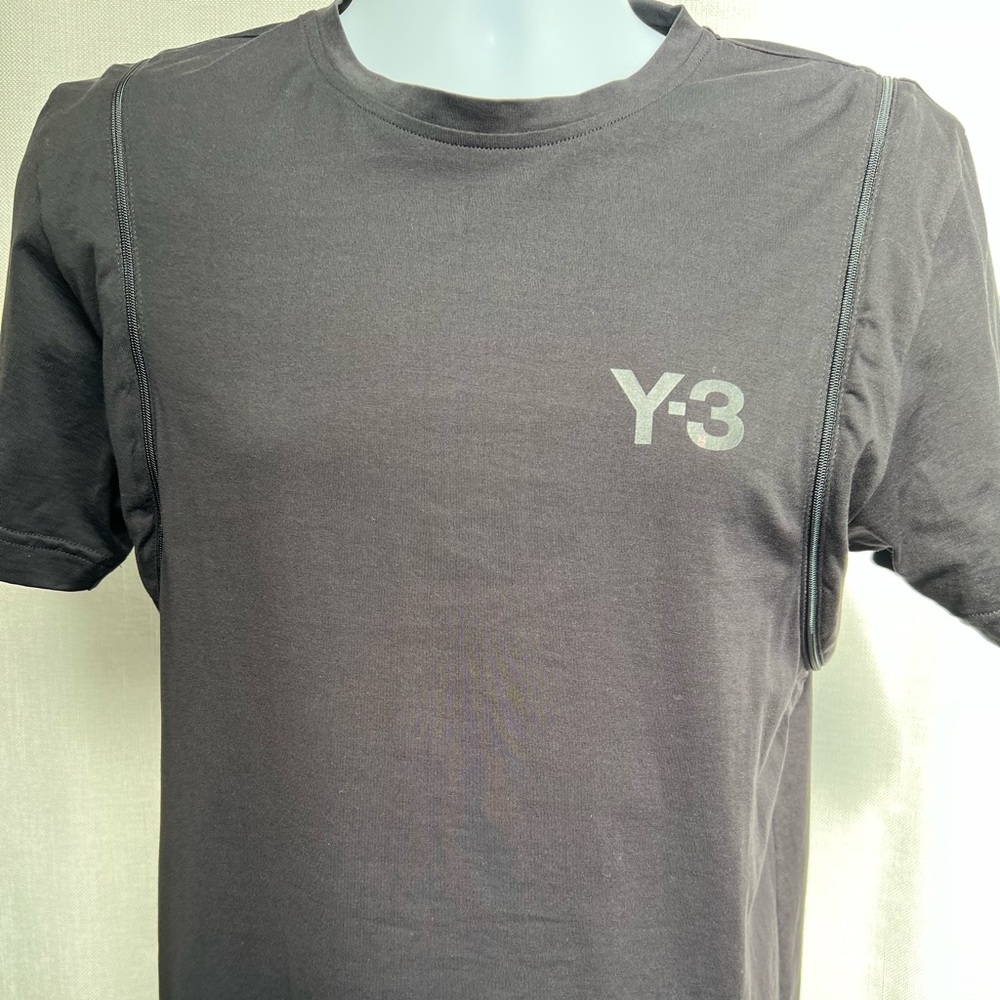 Men’s “Y-3 Yohji Yamamoto” Black Tee Shirt